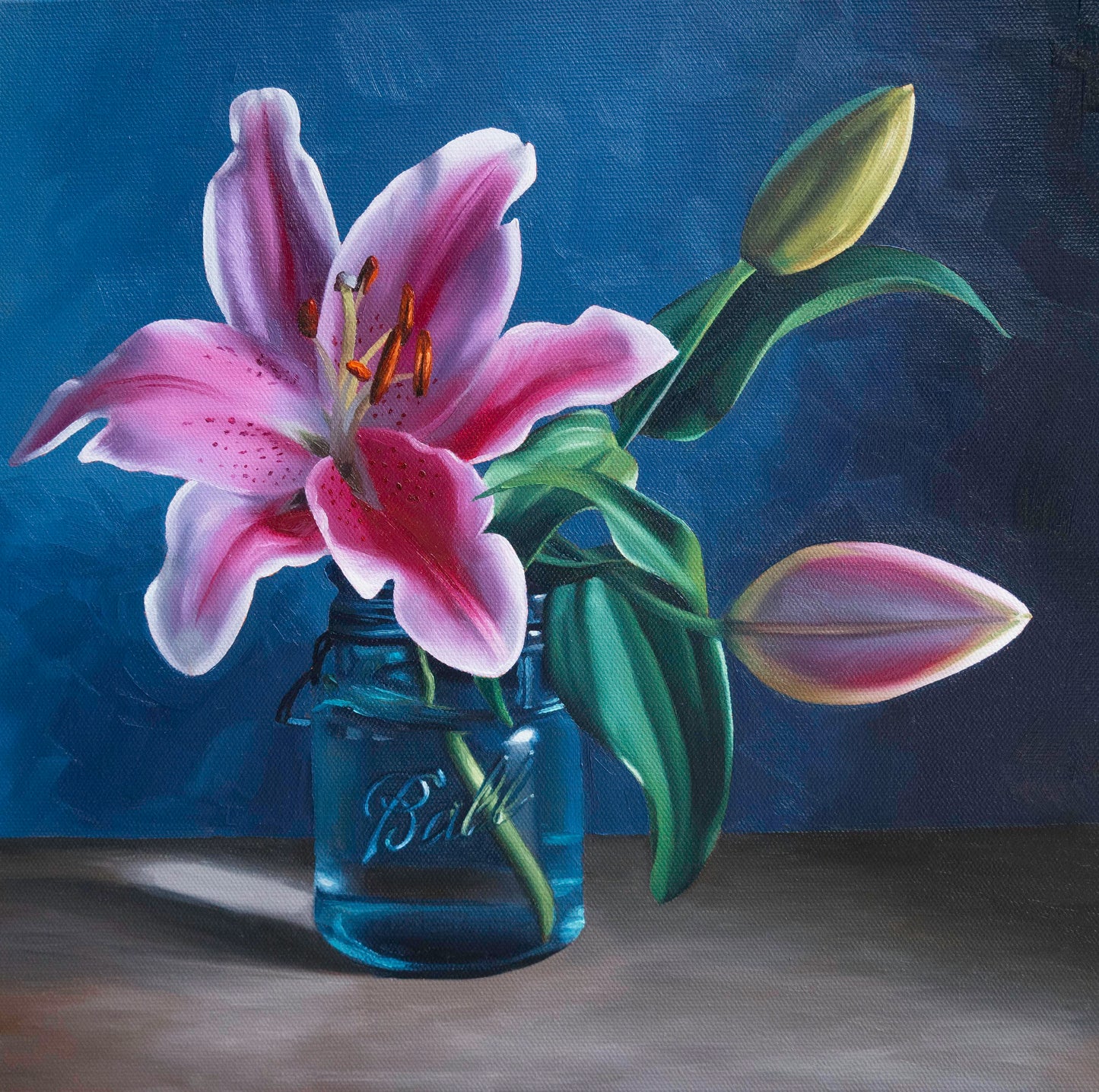Lily in Blue